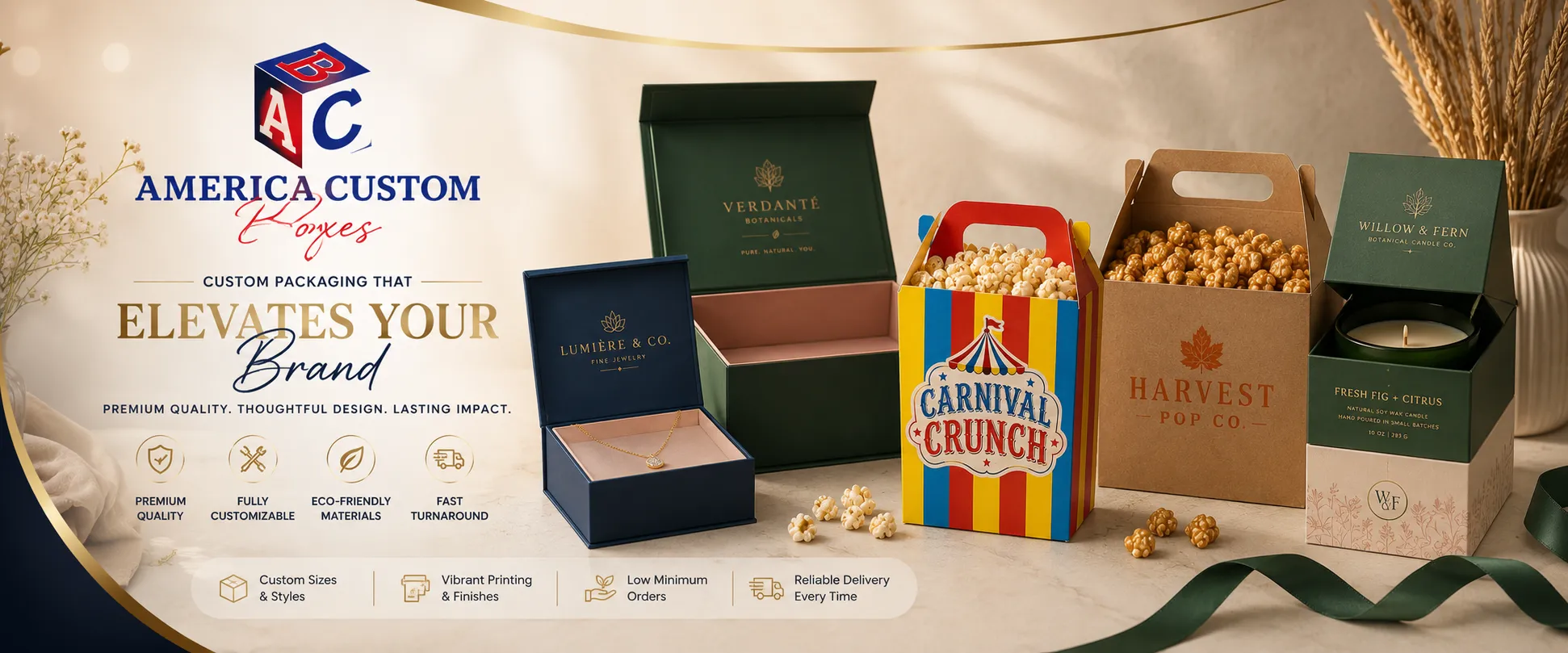 America Custom Boxes Banner 3
