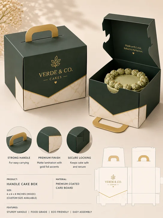 Handle Cake Boxes